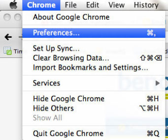 disable pop up blockers google chrome for mac
